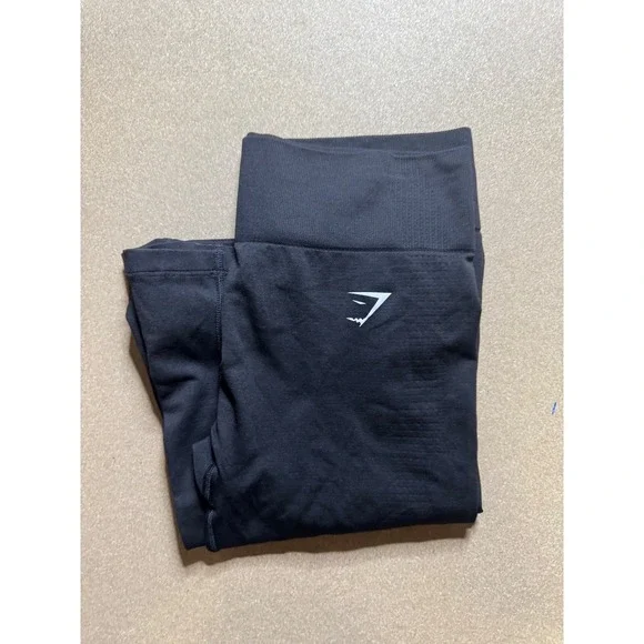 Gymshark Black High‎ Waist Seamless Flare Leggings Womens XL Extra Large - Picture 2 of 8